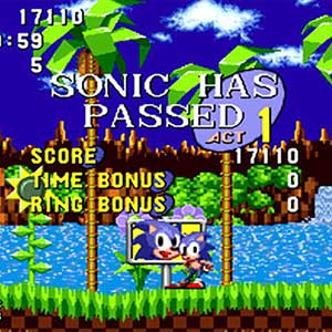 Sonic The Hedgehog - Finishlijn