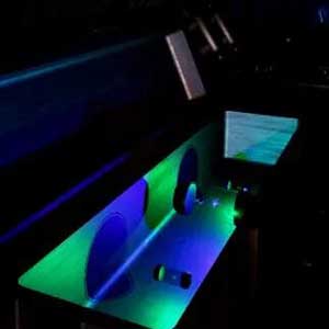 Controlekamer op ruimteschip