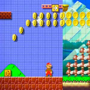 Super Mario Maker Nintendo Wii U Facing enemies
