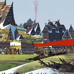The Banner Saga 2 The village of Skogr