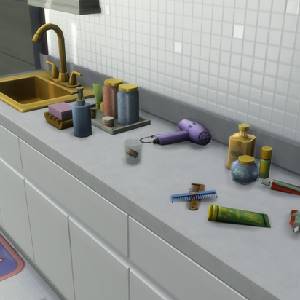 The Sims 4 Bathroom Clutter Kit Wastafelblad