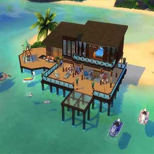 relaxte levensstijl, omringd door stranden