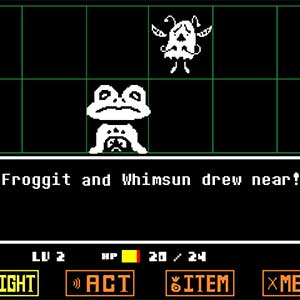 Undertale Froggit en Whimsun