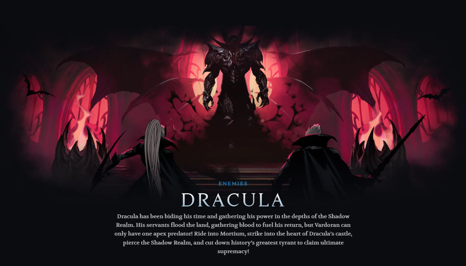 Dracula, de nieuwe vijand van V Rising