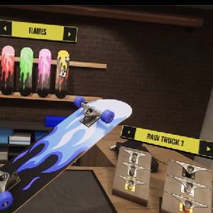 VR Skater - Blauwe Vlammen