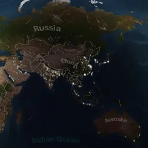 Worldwide Rush - Wereldkaart