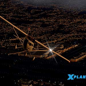 X-Plane 11 Luchthaven bij Nacht