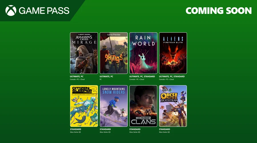 Xbox Game Pass August 2025 Wave 1