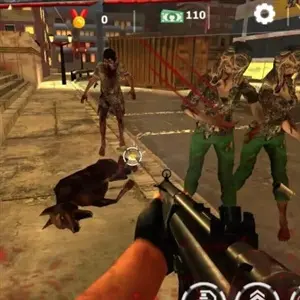 Zombie Survivor: Undead City Attack - Machinegeweer